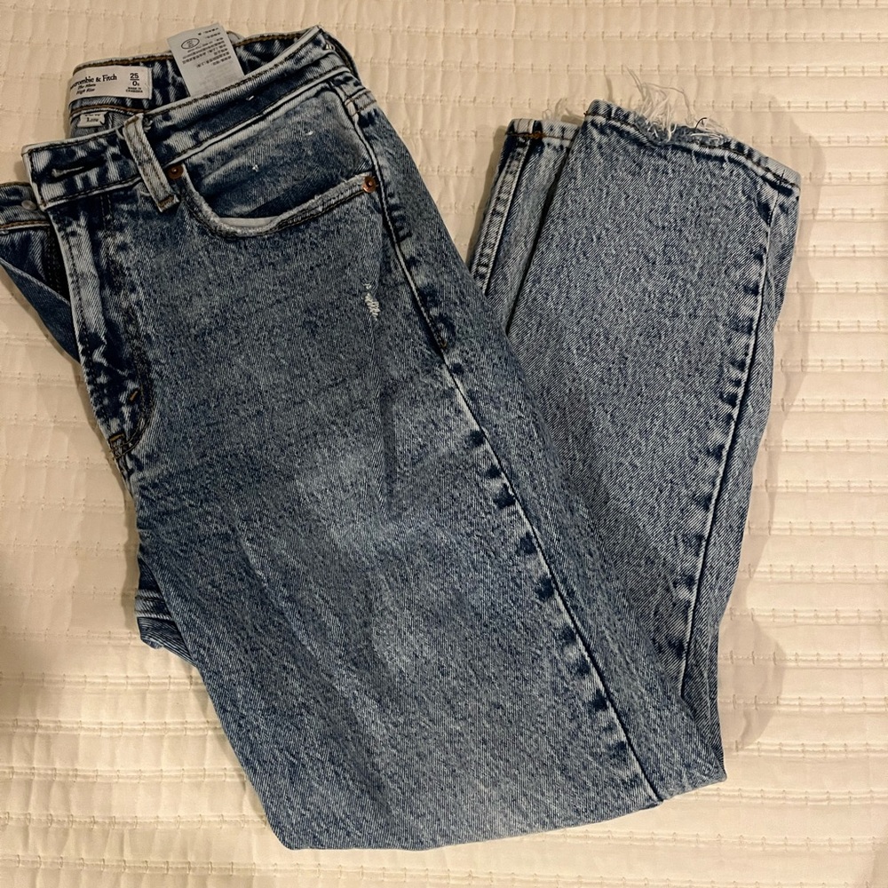 Acid wash Mom Jeans Curve love Abercrombie